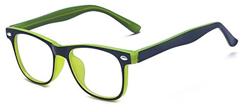 Outray Blue Light Blocking Computer Glasses for Anti Eyestrain Anti Glare Lens Lightweight Frame Eyeglasses For Kids/Teens Green