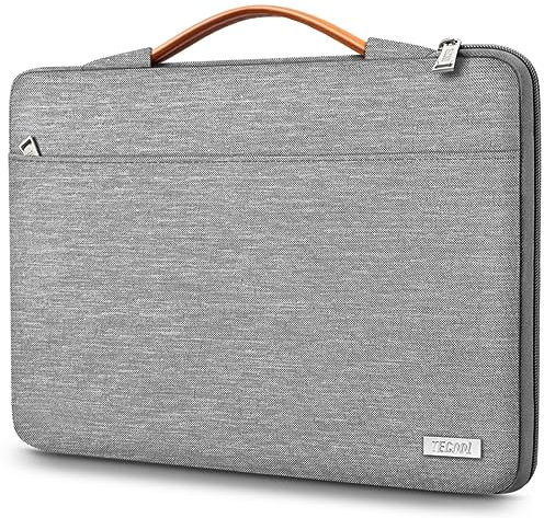 TECOOL 14 Zoll Laptop Tasche Hülle Laptoptasche für 14 Lenovo Thinkpad Ideapad HP Acer Dell Chromebook,Notebook Tasche MacBook Air 15 M4 M3 M2 2025-2023, Schutzhülle 15'' Surface Laptop,Grau