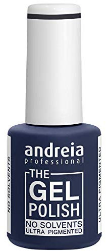 Andreia Professional - The Gel Polish - Esmalte de Uñas en Gel sin Disolventes ni Olores - Color G41 Gris oscuro - Tonos de Negro
