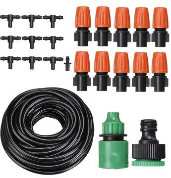 TuToy 33/133/91/191Pcs Automatic Drip Irrigation Controller System Kit Micro Sprinkler Garden Watering - A