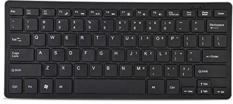 Goshyda Tastiera cablata, 78 Tasti Tastiera PC Portatile per Computer Portatile con Cavo USB Ultra Sottile Mini USB, per casa, Ufficio o Giochi(Nero)