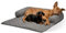 Lous Hundedecke Sofa mit Rand, Sofaschutz Hund, Hundebett für Sofa waschbar 90 Grad, Couchkissen, mittelgroße Hunde, Sofakissen, Sofadecke,