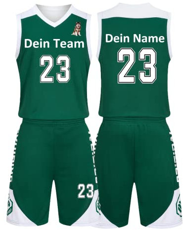 Benutzerdefiniert Basketball Trikot Kinder Herren Set mit Namen Nummer Team Logo 2-Piece Basketball Jersey Shirt & Short