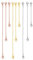 NIANOPKM 9 piezas acero inoxidable collar extensor cadena pulsera extensión cadena tobilleras extensores para joyería tobillo hallazgos DIY joyería hacer mujeres,oro rosa dorado y plata 3 tamaños