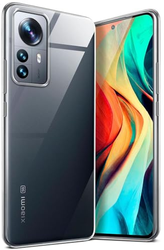 moex für Xiaomi 12 Pro Hülle Durchsichtig, Silikon Handyhülle Transparent, Clear Case Ultra Slim, Backcover Schutzhülle Dünn, Silikonhülle Minimalistisch, Aero Case, Klar