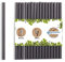 BIOZOYG Papier Trinkhalme 15 cm Strohhalm 7 mm Ø I Trinkhalm biologisch abbaubar I schwarze Strohhalme I Party Trinkhalme für Cocktails I Papierstrohhalme 250 Stück