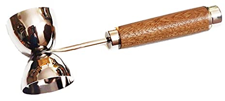 30/60ml Bar Cocktail Double Jigger Measure with A Handle For Greater Speed And Ease Of Use (Size : Silver 30 60ml) (Multicolored Silver 30 60ml)