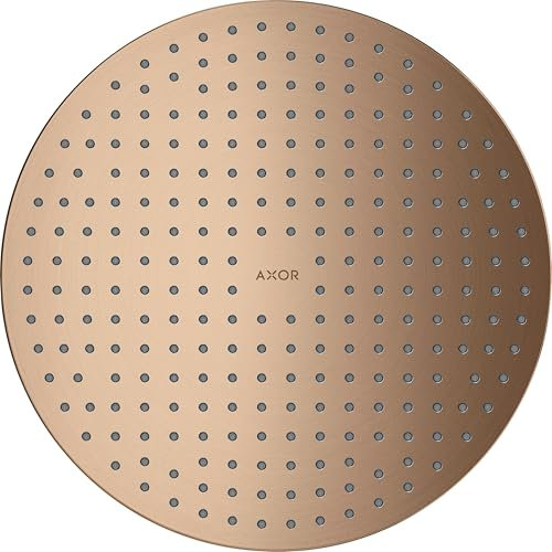 hansgrohe AXOR ShowerSolutions Kopfbrause 300 2jet, Decke-Aufputz, 35305310, Farbe: Brushed Red Gold