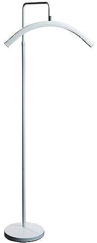 Concise Home LED Stehlampe,Wimpernlicht,Modern Deckenfluter,für Wohnzimmer Schlafzimmer Büro,Einstellbare Helligkeit und Höhe (weiß)