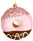 Holyart Donut, Weihnachtsbaumschmuck aus mundgeblasenem Glas, 10 cm