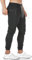 Furpazven Jogginghose Herren Baumwolle Trainingshose Slim Fit Freizeithose Sporthose Lang Hosen mit Reißverschluss Schwarz L