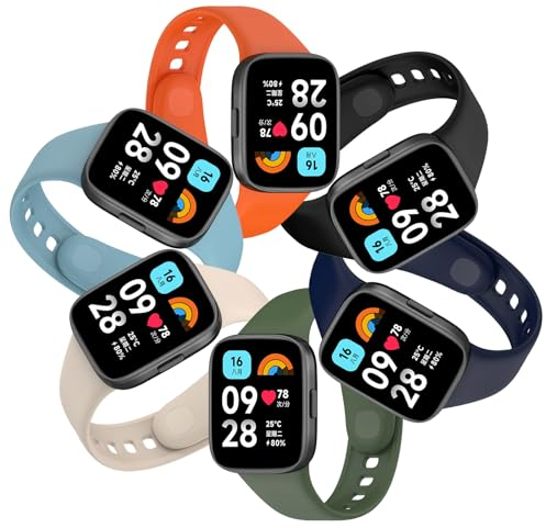 BDIG Cinturino Compatibile con Xiaomi Redmi Watch 3 Active, Braccialetto Sportivo di Ricambio in Morbido Silicone (Non compatibile con Xiaomi Redmi Watch 3