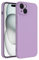 Captor Cover Custodia Colorata in Silicone Liquido per iPhone 15 Plus 6,7 Pollici, Alta Qualità con Bordo Rialzato per Schermo e Protezione Fotocamera Morbida Con Microfibra Interna (Viola Lilla)