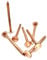 50 PCS Copper Clout Nails Roofing Slate Felt Nail, Tree Stump Killers, 30mm, 38mm, 50mm (50mm x 3.35mm)
