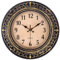 Wanduhr Vintage, 30cm Retro Wohnzimmer Wanduhr mit Arabisch Ziffern, Leise Ohne Tickgeräusche Batteriebetriebene Kleine Analog Wanduhr, Dekor Wanduhr für Küche/Schlafzimmer/Esszimmer - Bronze-Gold