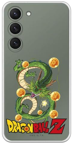 Personalaizer Original-Schutzhülle für Samsung Galaxy S24, Design Dragon Ball Z, Shenron und Dragonballs, TPU-Silikon, transparent, flexibel
