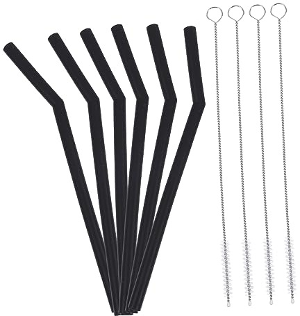Garneck Lot De 48 Pailles Pliables En Silicone Réutilisables Lavables Au Lave-vaisselle Pour Le Thé Et Les Boissons