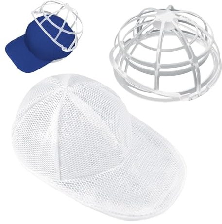 Limpiador De Gorras | 2 Uds Marco De Limpieza De Sombreros | Lavar Gorras, Lav- De Gorras | Protector De Sombrero De Lavadora Con Bolsa De Malla Para Almacenamiento Armario Y Soporte Limpieza