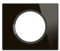 LEGRAND - Plaque Céliane - Plaque de Finition pour Prises et Interrupteurs Céliane - 1 poste - Verre onyx Noir