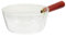 CIYODO Casserole Élégante Ustensile De Cuisine Poêle Poignée Confortable Verre Borosilicaté Sans Fumée 600 Ml
