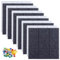 YAYODS 12 Pcs Felt Board Tiles, 30x30cm Self Adhesive Pin Board with 50pcs Pins, Bulletin Board Felt Notice Board for Home, Office, Bedrooms, Wall, (Dark Grey &Light Grey, Each 6)