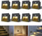 Arotelicht 8er 3W LED Treppenlicht mit Bewegungsmelder 3000K IP44 Wandeinbaustrahler Stufenlicht Lampe, LED Einbaustrahler innen, schwarz, Alu, 230V, Body Sensor, Nicht die Standardgröße 60mm