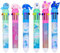 Pinkgarden Mehrfarbiger Kugelschreiber, 0,5 mm, 10-in-1, farbig, einziehbar, für Schule, Lieferant, Büro, Studenten, Kinder, Geschenk (Ozean), 6 Stück