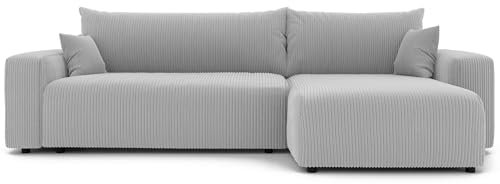 GREKPOL Sofa mit Schlaffunktion 278x145 Sofa 3 Sitzer XL - Ecksofa mit Schlaffunktion und Bettkasten - Schlafsofa mit Bettkasten - Wohnzimmer Couch