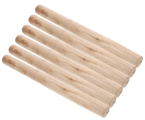 Yardwe 6pcs Repair Handle for Garden Tools Long Handle for Hoe Shovel and Axe Replacement
