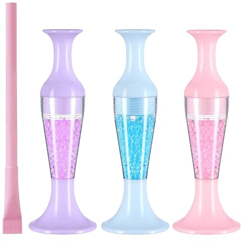 3 PCS Painting Tools,Diamond Art Tools,Painting Tool,Painting Drill Pen,Flower Pot Rhinestone Sticky Pen with 1pc Drill Spotting Pen Pink,for Rhinestone Embellishments