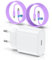 QZIIW Caricatore per iPhone 15/16, 20W caricabatteria rapido con 1M+2M cavo per iPhone 15 16/ Pro Max/Plus/iPad Pro/Air/Mini, originale USB C iPhone carica batteria con cavo di tipo C cavetto ricarica