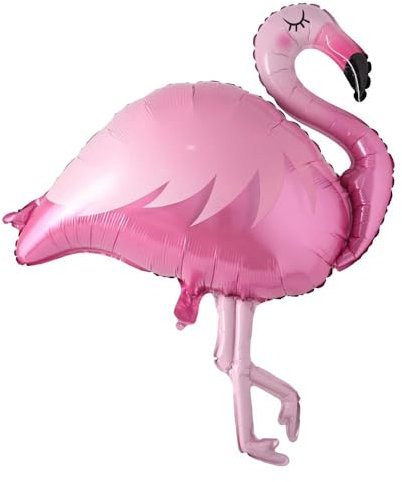 Groß Flamingo Folienballons, Luftballons Hawaii Party Deko, Rosa Flamingo Ballon, Flamingo Luftballon Helium für Sommer Pool Strand Geburtstags Party Dekorationen