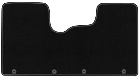 Velours-Fußmatten vorne passend für Opel Vivaro II 2014-2019, Schwarz | passend für Kastenwagen; dünner Velours-Teppich (Polypropylen), ca. 4 mm; rutschfest, runde Befestigungen (Typ OP)