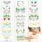 16 Stück Kinderschminken Schablonen, Wiederverwendbare Tattoo Schablonen, Gesichtsfarbe Schminke Schablone Kit Kinderschminken Schminkschablone für Kinder Erwachsene Halloween Party Karneval