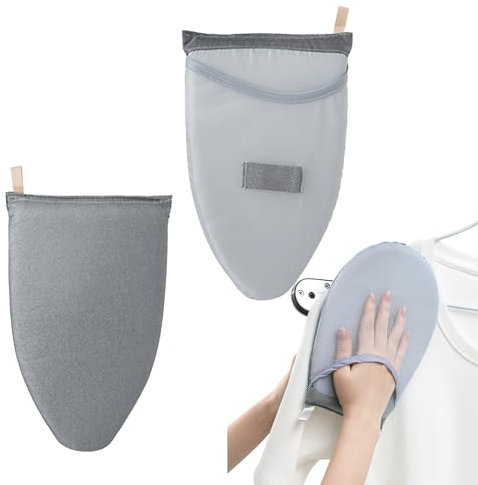 1 Pcs Steamer Ironing Gloves, Garment Steamer Ironing Gloves, Portable Steamer Gloves, Handheld Ironing Board, Anti-Steam Mitt for Standing Hanging Handheld Garment Steamer Accessories, Heat Resistant