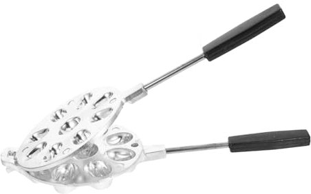 Mobestech Walnusskeksmaschine Kekstüten walnüsse Multifunktionale Keksform Walnuss -Keks Backform zum Backen von Keksen Walnusshersteller Nuts Cookies Maker Keksform für zu Hause Abs Silber