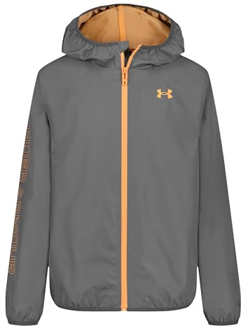 Under Armour Wintuck Wordmark Windbreaker für Jungen mit UA Storm Technologie – 5K/5K winddichte & wasserabweisende Shelljacke, mesh-gefüttert