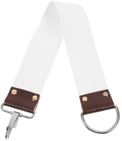 VOSAREA Ceinture de Rasage en Toile Double Couche, Cuir à Aiguiser pour Barbier, Sangle D'affûtage pour Rasoir Coupe-choux Professionnel, Outil Solide pour Entretien Lame et Usage Atelier