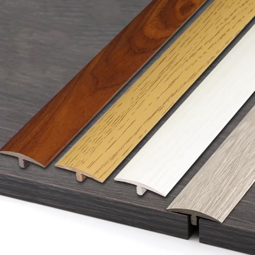Bodenübergangsleiste, PVC-T-Form-Bodenübergangsstreifen, mehrfarbig, 4 x 90 cm, for Laminat-Vinylböden(Orange)