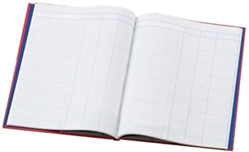Collins Debden Ltd 060440 69 Series Cathedral A4 Analysis Book, 12 Cash Columns, 96 Pages, Red
