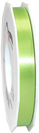 Präsent C.E. PATTBERG Geschenkband limetten grün, 91 Meter Ringelband 15 mm zum Basteln, Dekorieren & Verpacken von Geschenken zu jedem Anlass