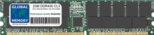 GLOBAL MEMORY RAM di Memoria DDR 400MHz PC3200 184-PIN ECC Registered DIMM (RDIMM) per Server/Workstation/schede Madri