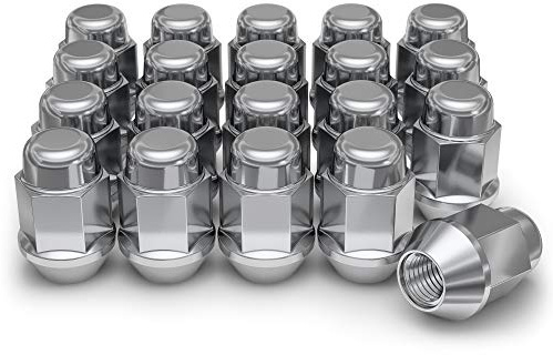 White Knight 1704S-20AM Chrome 1/2-20 Bulge Acorn Lug Nut, 20 Pack