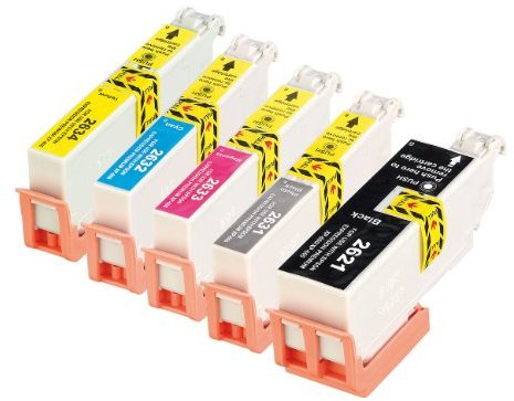 iColor Tinte für Drucker: ColorPack für Epson (ersetzt T2638 / 26XL), BK/PBK/C/M/Y (Druckerpatronen, 510)