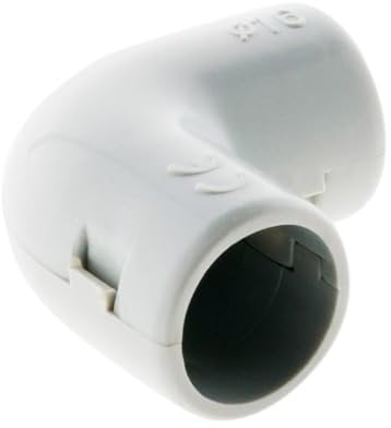 Zenitech - Lot de 10 Équerres IRL Ø16mm - Accessoires pour Conduits/Tubes Rigides PVC - Idéal pour Installation Électrique - Résistant et Durable - Gris - Ø16mm