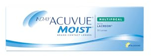 ACUVUE MOIST 1-DAY Multifocal Tageskontaktlinsen spenden Feuchtigkeit – Tageskontaktlinsen mit -5.50 dpt, Add. M und BC 8.4 – UV Schutz & Komfortables Tragegefühl – 30 Linsen