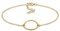 Elli Armband Damen Kreis Filigran Geo in 925 Sterling Silber vergoldet