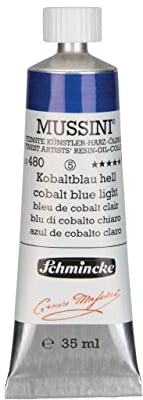 MUSSINI® - finest artist's resin oil colors, cobalt blue light - 35 ml