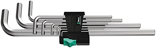 WERA 021909 PrimeTools 9 PIECE LONG HEXAGON ALLEN KEY SET METRIC 1.5-10mm 950L/9SM