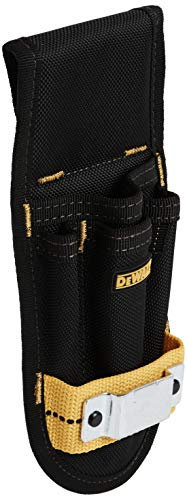 Custom Leathercraft DEWALT DG5173 Heavy-duty Construction Tool Holder, 4 Pocket Black, fits belts up to 2-3/4 wide